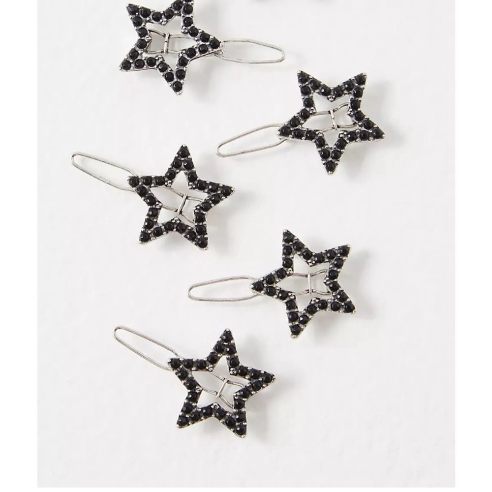 Free People mini Barrettes (set of 5)